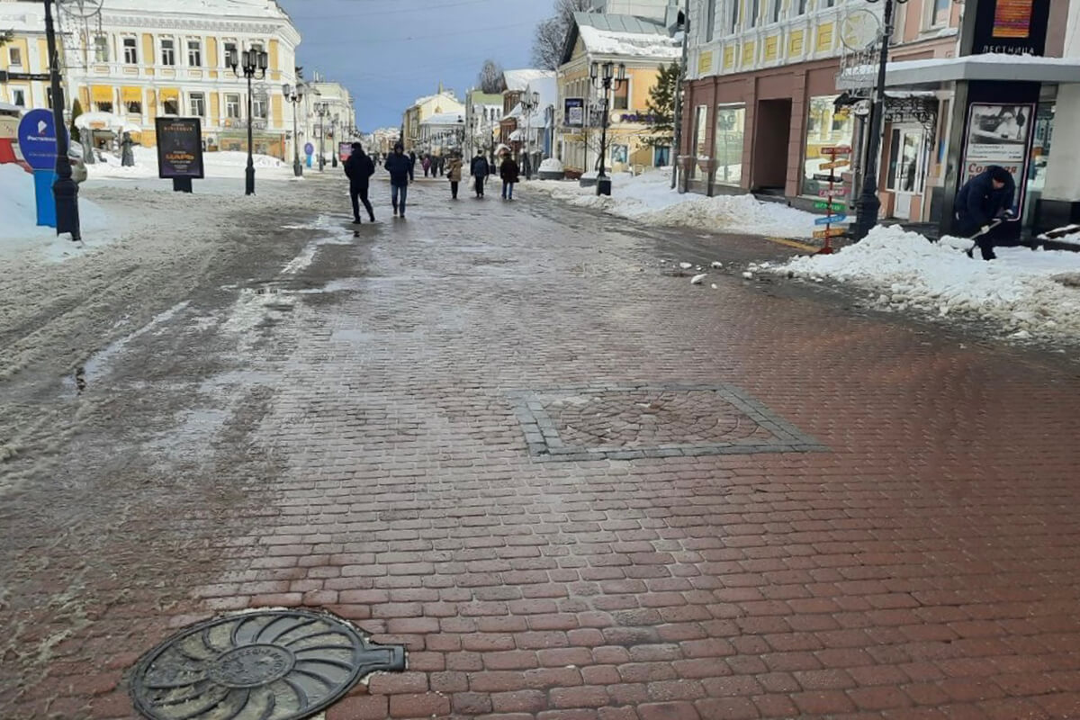 Улица Большая Покровская до реставрации