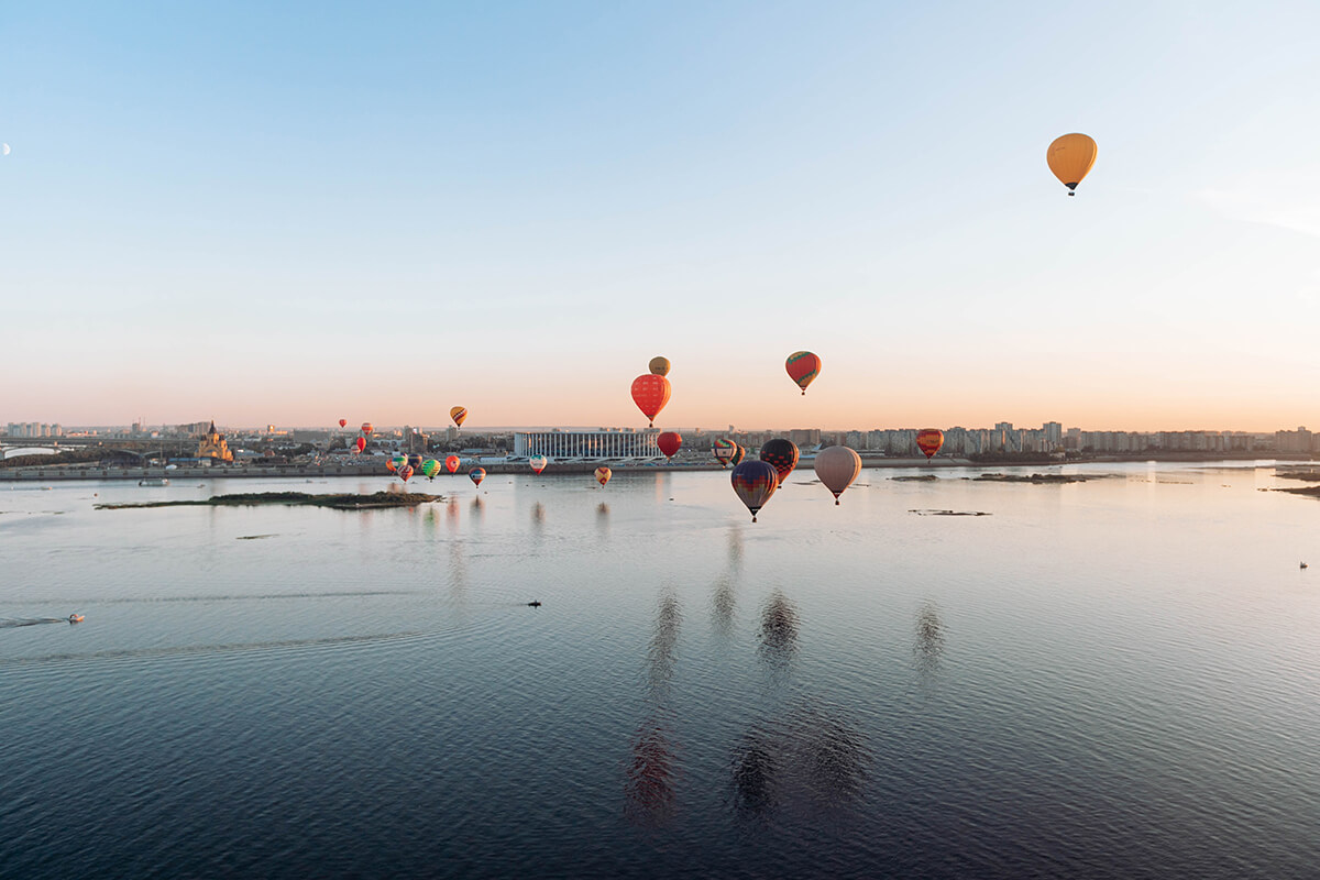 Воздушные шары в Нижнем Новгороде фестиваль 2022